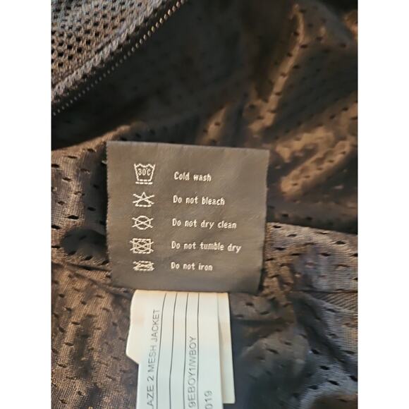 Bilt Motorcycle Jacket Size L Black Padded Back & Arms Mesh Front Used - Picture 9 of 12